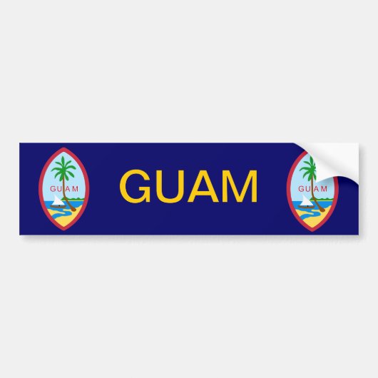 Guam-Wappen Autoaufkleber (Vorne)