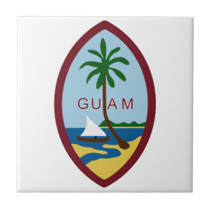 Guam-Wappen Fliese