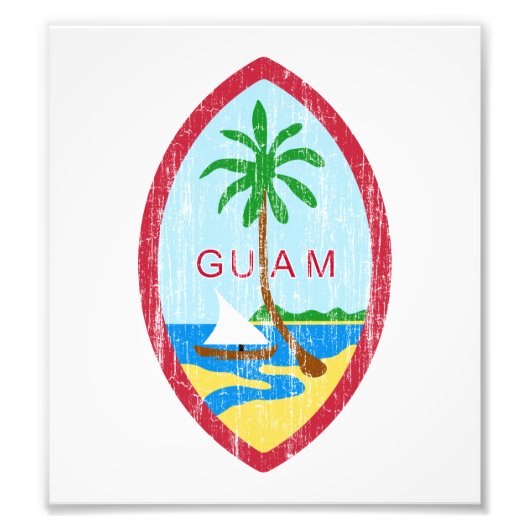 Guam-Wappen Fotodruck (Vorne)