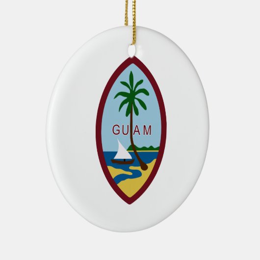 Guam-Wappen Keramikornament (Rechts)
