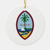 Guam-Wappen Keramikornament (Vorne)