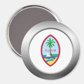 Guam-Wappen Magnet (Vorderseite/Rückseite)