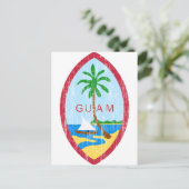 Guam-Wappen Postkarte (Stehend Vorderseite)