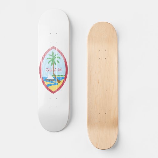 Guam-Wappen Skateboard (Vorderseite)