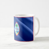 Guam - Waving Flag - Kaffeetasse (VorderseiteRechts)