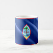 Guam - Waving Flag - Kaffeetasse (Mittel)