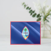 Guam - Waving Flag - Postkarte (Stehend Vorderseite)