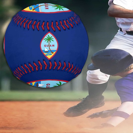 Guamaische Flagge, Guam-Sport / Baseball-Balls Baseball