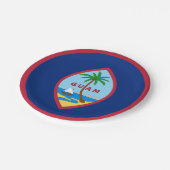 Guamanische Fahne Teller, Party, Sport, Guam Pappteller (Schrägansicht)