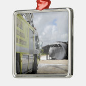 Guam's WONPAT Airport Silbernes Ornament (Links)