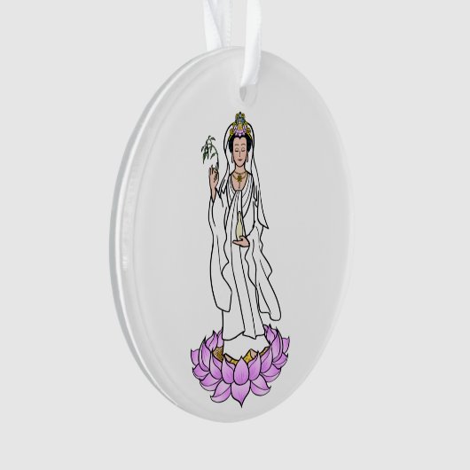 Guan Yin Bodhisattva auf Lotus Ornament (Vorderseite)