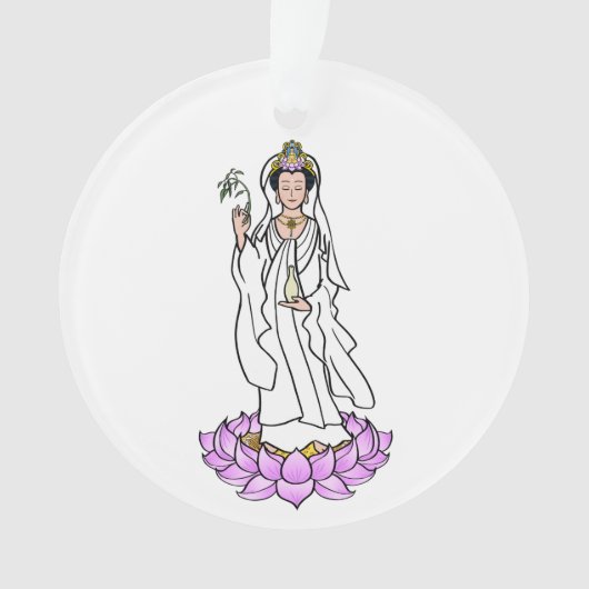 Guan Yin Bodhisattva auf Lotus Ornament (Vorderseite)