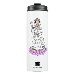 Guan Yin Bodhisattva auf Lotus Thermosbecher