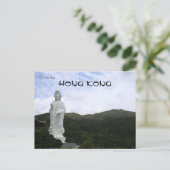 Guan Yin Tsz Shan Buddhistisches Kloster Hongkong Postkarte (Stehend Vorderseite)