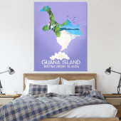 Guana Island Britische Jungfrau Leinwanddruck (Insitu (Schlafzimmer))