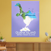 Guana Island Britische Jungfrau Leinwanddruck (Insitu (Wohnzimmer))
