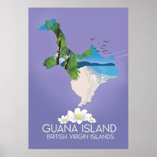 Guana Island Britische Jungfrau Poster