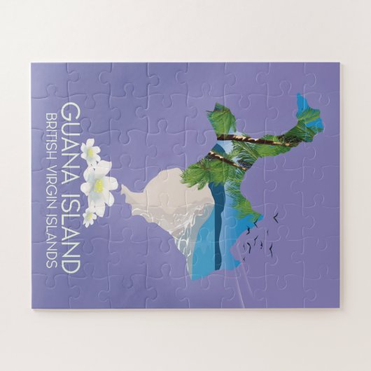 Guana Island Britische Jungfrau Puzzle (Horizontal)