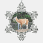 Guanaco #1 Snowflake Ornament (Vorderseite)
