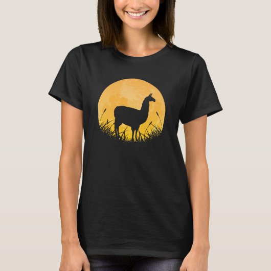 Guanaco Easy Halloween Outfit Alpaca Camel Moon Co T-Shirt (Vorderseite)