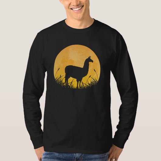 Guanaco Easy Halloween Outfit Alpaca Camel Moon Co T-Shirt (Vorderseite)