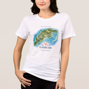 Guanaja Honduras Karte Tri-Blend Shirt