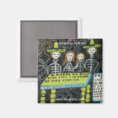 Guanajuato Folk Art, Día de los Muertos Magnet (Vorderseite/Rückseite)