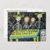 Guanajuato Folk Art, Día de los Muertos Postkarte (Vorne/Hinten)