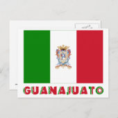 Guanajuato Inoffizielle Flagge Postkarte (Vorne/Hinten)