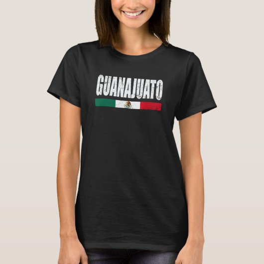Guanajuato Mexico Mexican Flag State T-Shirt (Vorderseite)