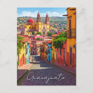 Guanajuato Mexico Watercolor Postkarte