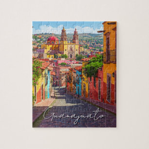 Guanajuato Mexico Watercolor Puzzle