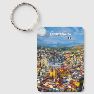 Guanajuato, Mexiko - Farbige Stadtansicht Klassike Schlüsselanhänger