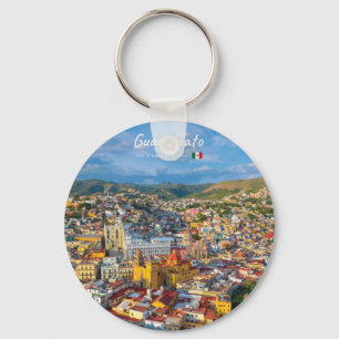 Guanajuato, Mexiko - Farbige Stadtansicht Schlüsselanhänger