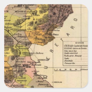 Guanajuato, Mexiko Quadratischer Aufkleber