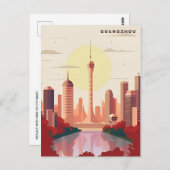 Guangzhou China Reisen Art Vintag Yunnan Postkarte (Vorne/Hinten)