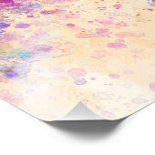 Guangzhou skyline im Watercolor background Fotodruck (Ecke)