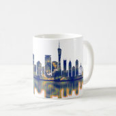 Guangzhou-Skyline Kaffeetasse (VorderseiteRechts)