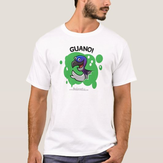 Guano! Vogel, der Spiel-Shirt kackt T-Shirt (Vorderseite)