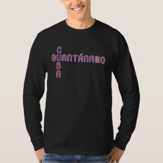 Guantanamo Cuba Travel Proud Cuban Cuba Flag Guant T-Shirt