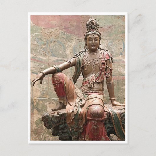 Guanyin Bodhisattva Antiker chinesischer Buddhismu Postkarte (Vorderseite)