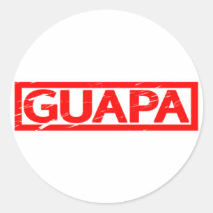 Guapa-Briefmarke Runder Aufkleber