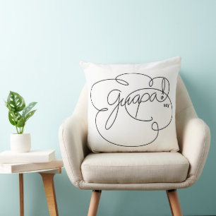 GUAPA soy - Bold Cloud S - Black Script Kissen