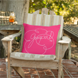 GUAPA soy - Bold Cloud S - White Script Kissen