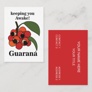 Guarana-Fruchtpflanze Botanisch Visitenkarte