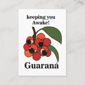 Guarana Fruit Plant Botanical Visitenkarte (Vorderseite)