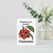 Guarana Fruit Plant Botanical Visitenkarte (Stehend Vorderseite)