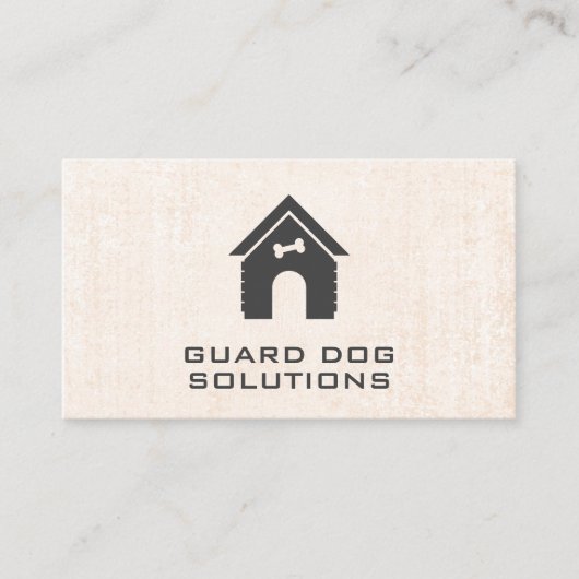 Guard Dog | Hundehaus | Ausbilder Visitenkarte (Vorderseite)