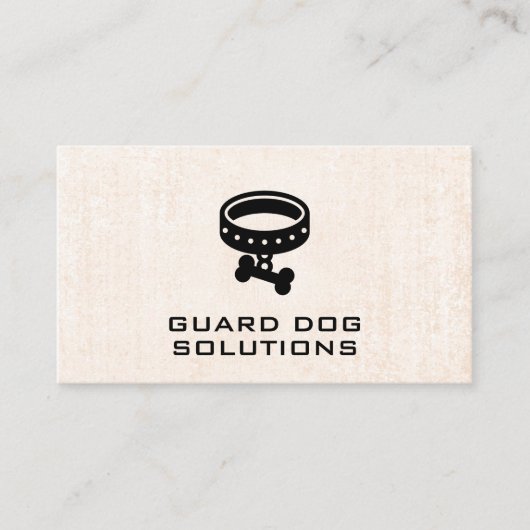 Guard Dog | Hundehaus | Ausbilder Visitenkarte (Vorderseite)