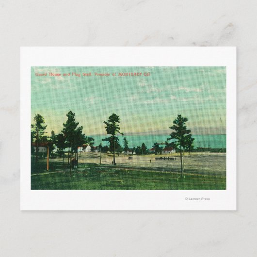 Guard House, Flag Staff View at the Presidio Postkarte (Vorderseite)